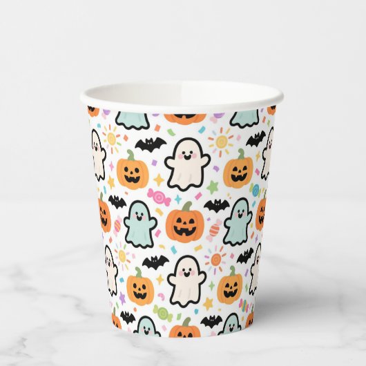 >Vasos de papel Happy Halloween 紙コップ (左)