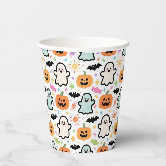 >Vasos de papel Happy Halloween 紙コップ (右)