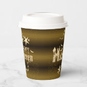 Vasos De Papel Paper cup para Halloween marrón 紙コップ (左)