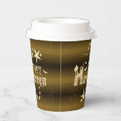Vasos De Papel Paper cup para Halloween marrón 紙コップ (右)