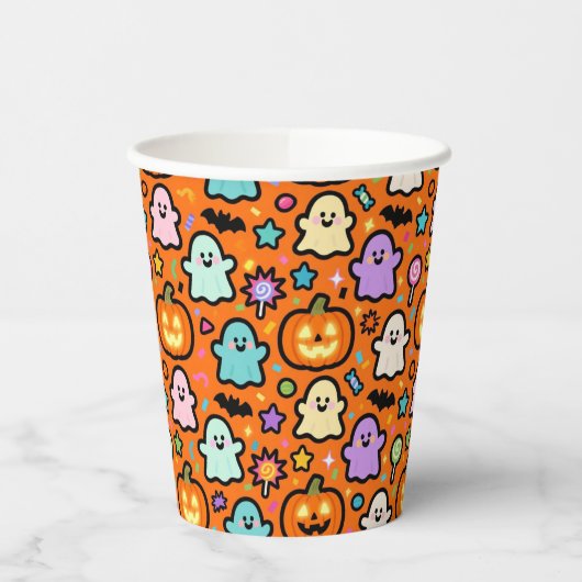 >Vasos de papel Sweet Halloween 紙コップ (左)