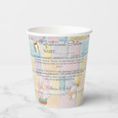 Vasos de papel tamaño: Vaso de papel de 8 oz., tap 紙コップ (裏面)