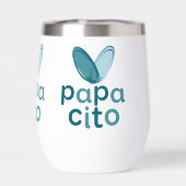 Vasos y copas de vino Daddy with a big heart (背面)