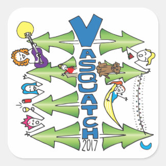 Vasquatch 2017 – 大ステッカー スクエアシール