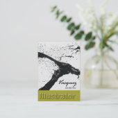 Vasquez -はっきりしたなイラストレーターの芸術家ペインター(セロリ) 名刺 (スタンド正面)