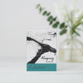 Vasquez -はっきりしたなペインターの芸術家のイラストレーター(ティール(緑がかった色)) 名刺 (スタンド正面)