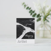 Vasquez - Artist Painter Illustrator (白) 名刺 (スタンド正面)