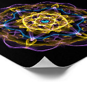 Vata Dosha Balancing Ayurveda Mandala I ポスター (角)