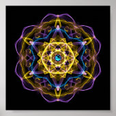 Vata Dosha Balancing Ayurveda Mandala I ポスター (正面)