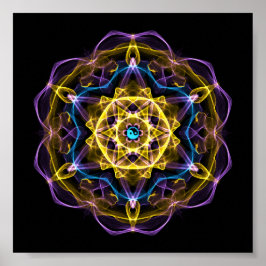 Vata Dosha Balancing Ayurveda Mandala I ポスター