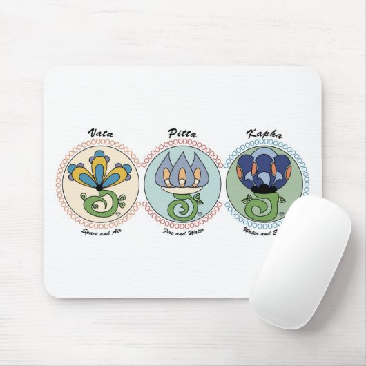 Vata-Pitta-Kapha マウスパッド (マウス)