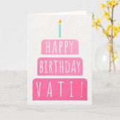 Vatiの誕生日カード カード (黄色い花)