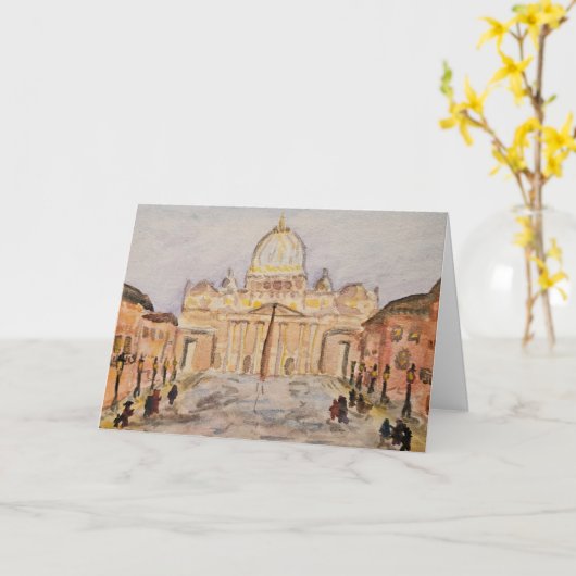 Vatican Greeting Card カード (黄色い花)