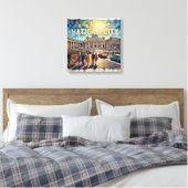 Vatican Square Sunlit Grandeur Canvas キャンバスプリント (インサイチュ (寝室))
