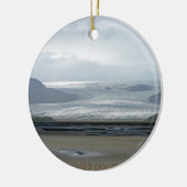 Vatnajokull国立公園の氷河 – アイスランド セラミックオーナメント (左)