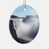 Vatnajokull NPのデティフォス滝 – アイスランド セラミックオーナメント (右)