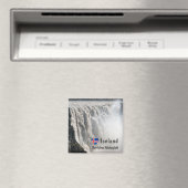 Vatnajokull NPのデティフォス滝 – アイスランド マグネット (インサイチュ (食洗機))