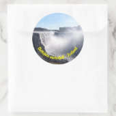 Vatnajokull NPのデティフォス滝 – アイスランド ラウンドシール (バッグ)