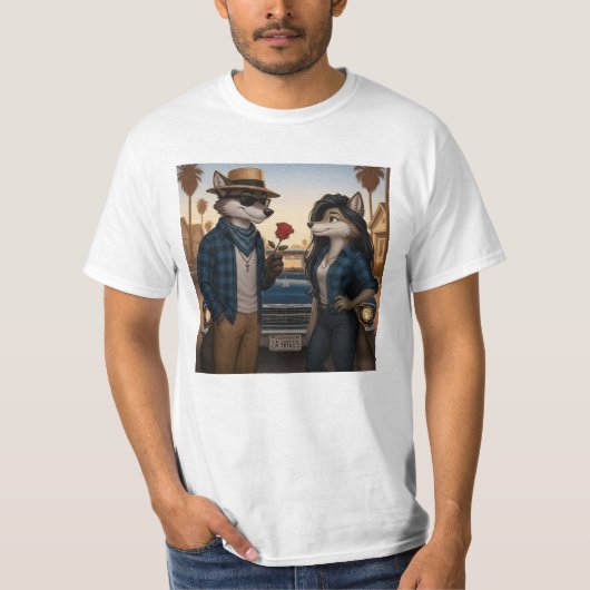 Vato Lobo "バレンタインズ" Tシャツ (正面)