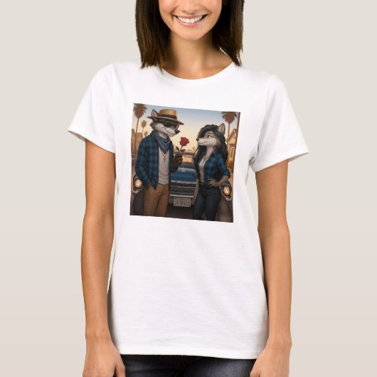 Vato Lobo "バレンタイン" Tシャツ (正面)