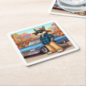 Vato Lobo "New Year" スクエアペーパーコースター (アングル)