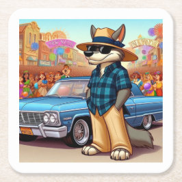 Vato Lobo "New Year" スクエアペーパーコースター