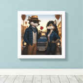 Vato Lobo "Valentines" キャンバスプリント (インサイチュ (ウッドフロア))