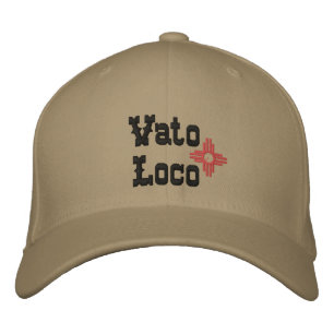 Vato Loco Zia Sun Basball Cap Men's Hat NAME 刺繍入りキャップ