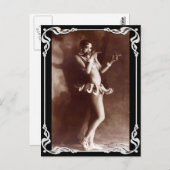 Vaudvilleのヴィンテージのバナナの郵便はがき ポストカード (正面/裏面)