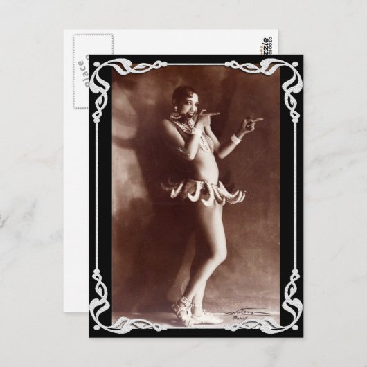 Vaudvilleのヴィンテージのバナナの郵便はがき ポストカード (正面/裏面)