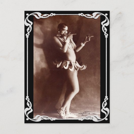 Vaudvilleのヴィンテージのバナナの郵便はがき ポストカード (正面)