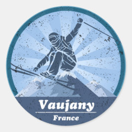 Vaujany Station de Ski - Skieur ラウンドシール
