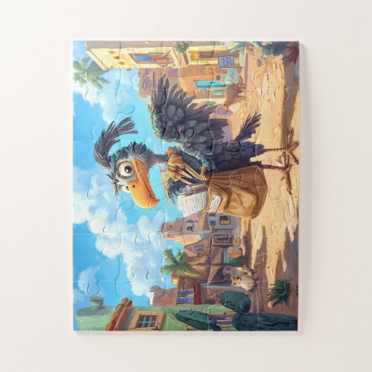 Vautour Facteur en Mission - Puzzle Aventure ジグソーパズル (縦)