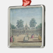 Vauxhの中国のなパビリオンそして箱の眺め メタルオーナメント (左)