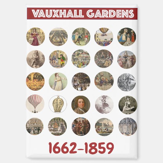 Vauxhall Gardens Magnet マグネット (正面)