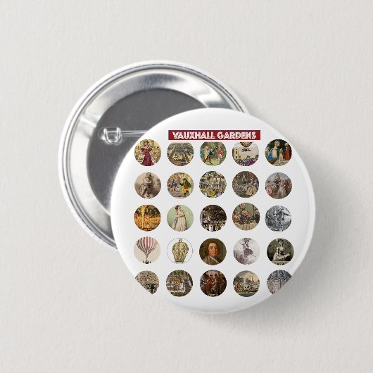 Vauxhall Gardens Round Button 缶バッジ (正面&裏面)