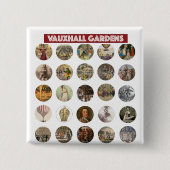 Vauxhall Gardens Square Button 缶バッジ (正面)