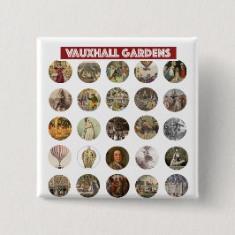 Vauxhall Gardens Square Button 缶バッジ