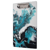 Vawes抽象芸術スパイラルフォトノートブック クリップボード (左)