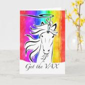 Vax Be an Immunicorn健康認識度 カード (黄色い花)