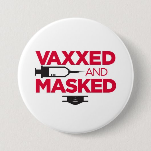 VAX & MASK ME! 缶バッジ (正面)