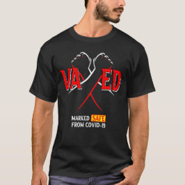 VAXED – ワクチン接種 – COVID-19から安全にマーク Tシャツ