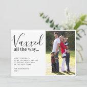 Vaxxed All モダン Way 2021クリスマスフォト シーズンカード (スタンド正面)