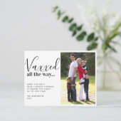 Vaxxed All モダン Way 2021クリスマスフォト シーズンポストカード (スタンド正面)