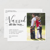 Vaxxed All モダン Way 2021クリスマスフォト シーズンポストカード (正面/裏面)