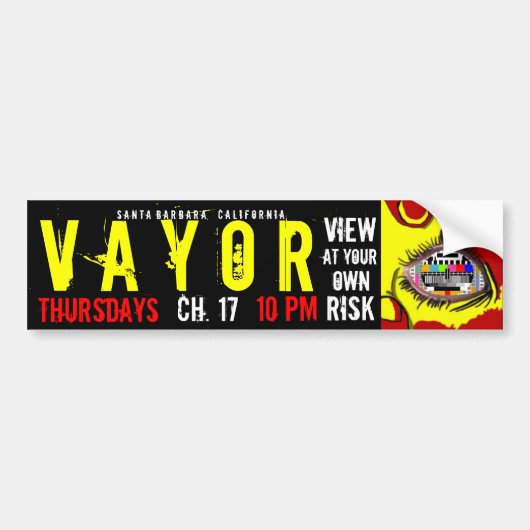 VAYORの眼球 バンパーステッカー (正面)