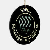 Vayu (宇宙)進行中のマッサージ扉の看板 セラミックオーナメント (右)