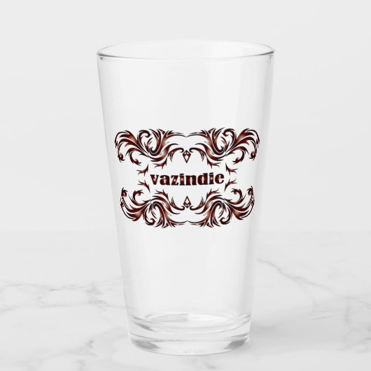 Vazindie Drinkware タンブラーグラス (正面)