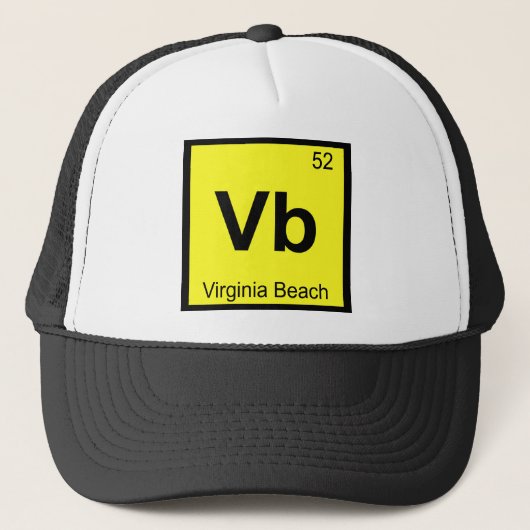 Vb – バージニアビーチ市化学周期表 キャップ (正面)