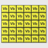Vb - バージニアビーチ市 化学元素周期表 ラッピングペーパー (フラット)